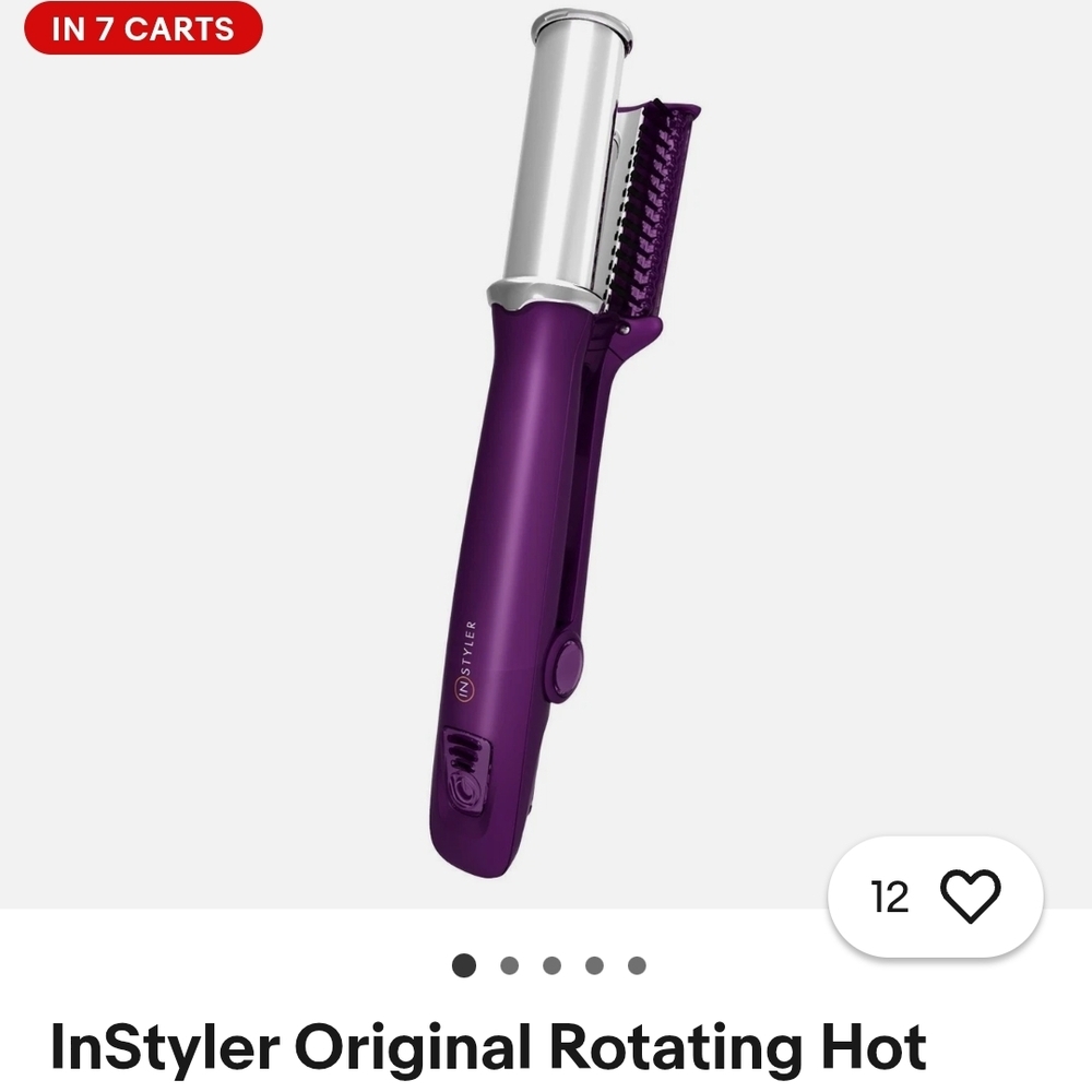 Original Instyler Purple Rotating Hot Iron